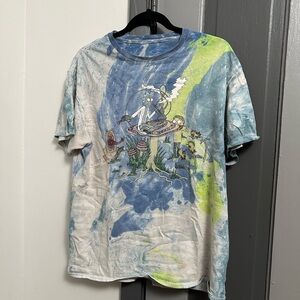 Blue and Green Artistic Short Sleeve Tee